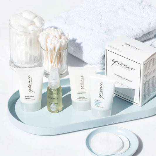 Epionce Essential Recovery Kit Net Contains: Priming Oil (25ml), Enriched Firming Mask (30g), Renewal Calming Cream (30g) &amp; Milky Lotion Cleanser(30ml)